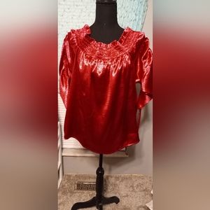 Project Runway hot pink silk blouse